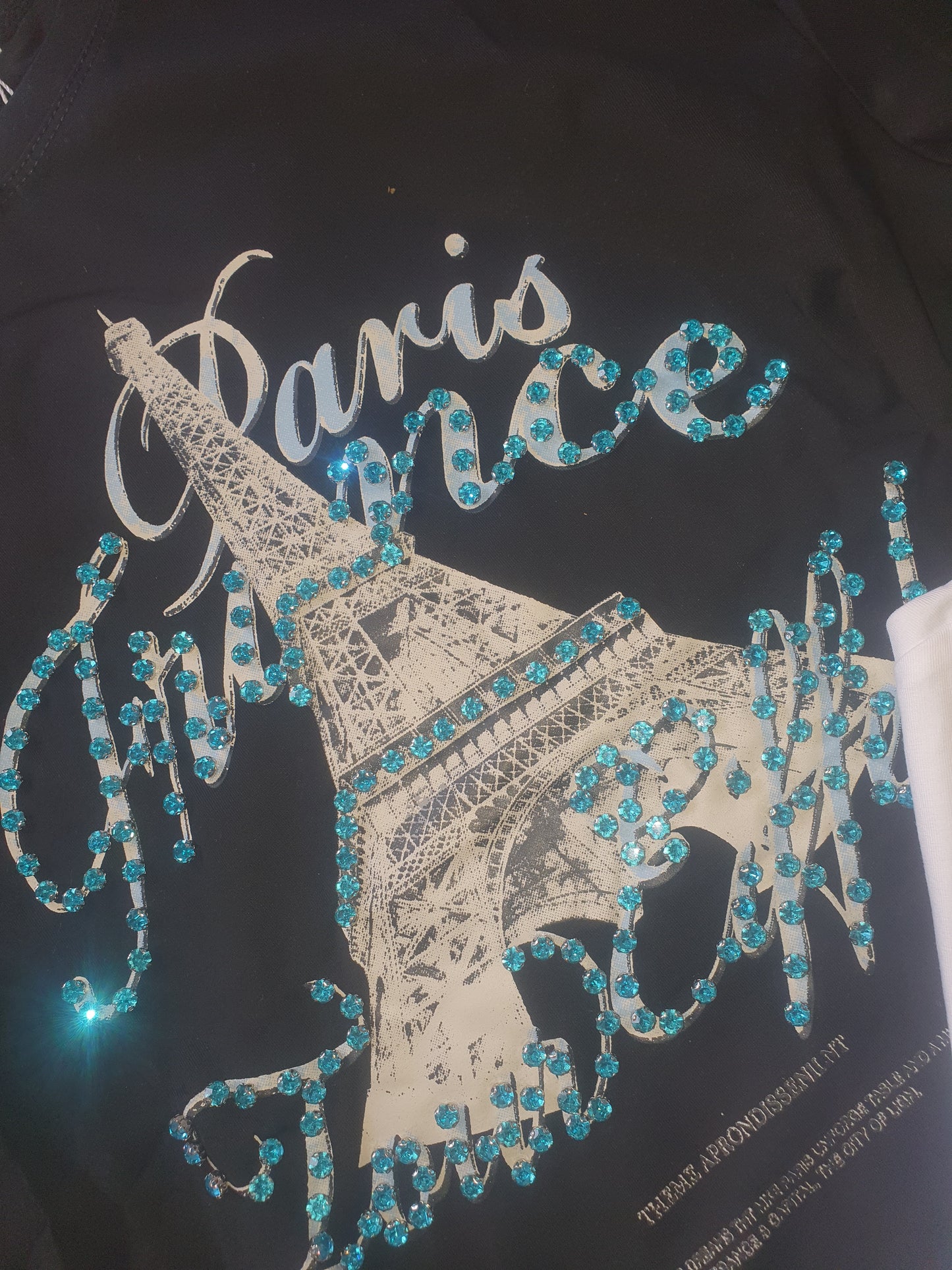 Black paris t shirt