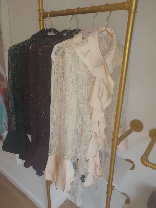NEW frilly blouse 3 colurs